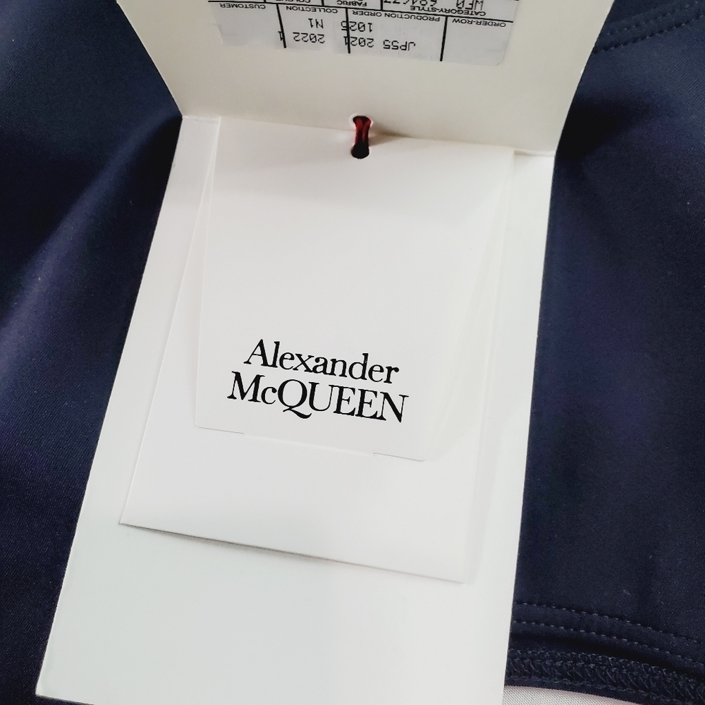 Alexander McQueen NWT One Shoulder Bodysuit Black size 46 (A-8) - Picture 9 of 16
